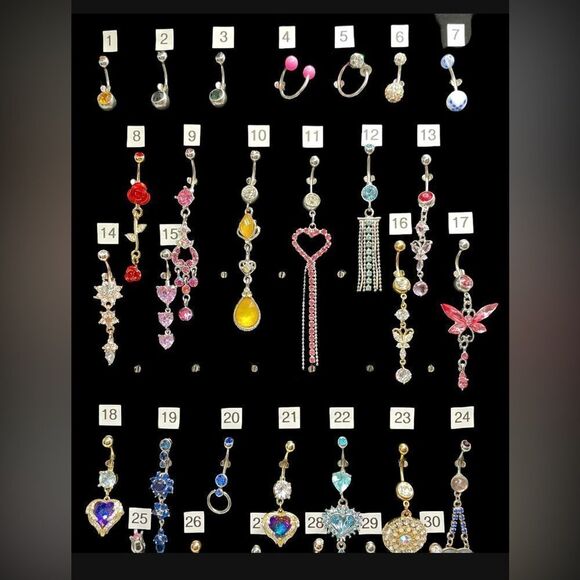 BadAss Beautiful Belly Rings l Bundle Sale 3/$30 l over 30 choices l 14G l New - Picture 3 of 8